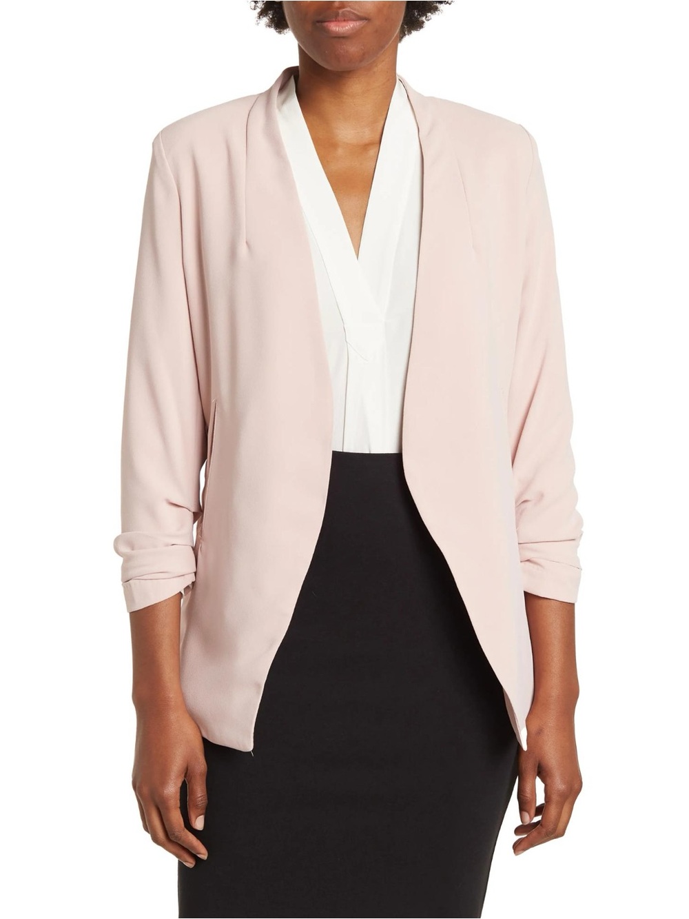 T Tahari Open Front Blazer